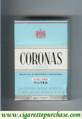 Coronas Lights king size filtro cigarettes